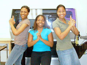 2007 interns Quiana Hunter, Erica McInnis, and Avis Simms